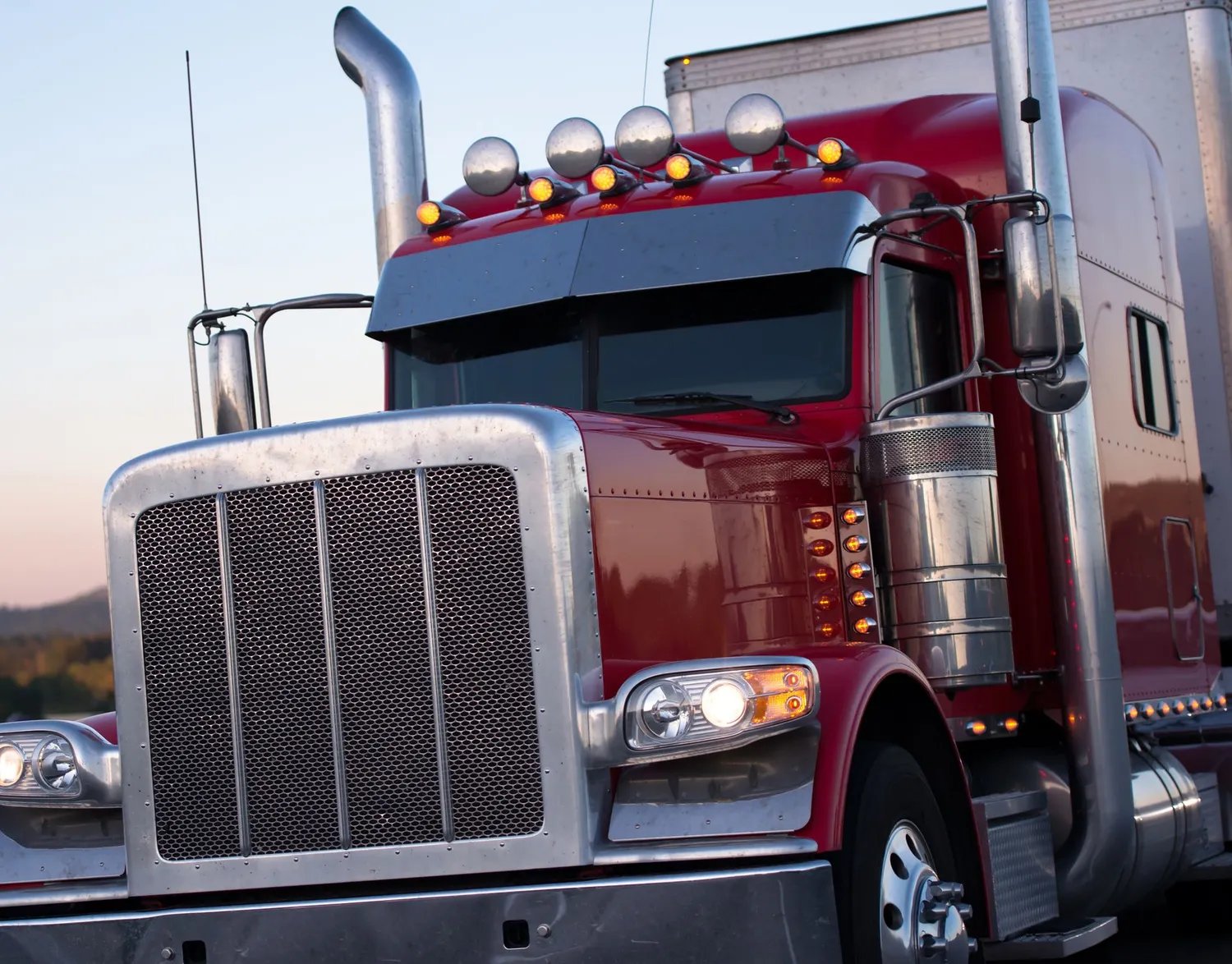 Peterbilt class-8 truck cab